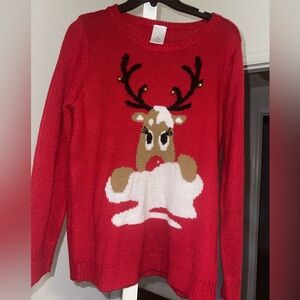 Christmas reindeer sweater! Just in time for the season!